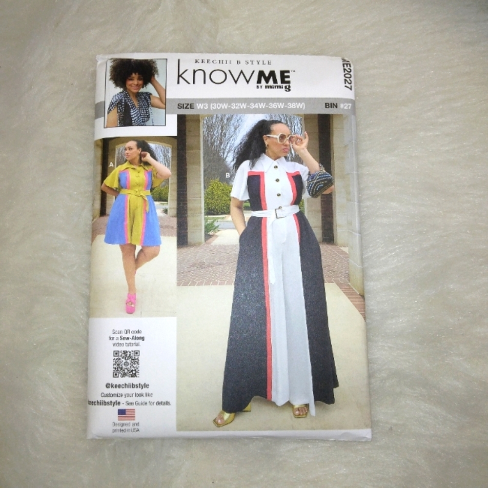 KNOW ME ME2027 Sz 30W-38W Women's Jumpsuit or Rompers and belt